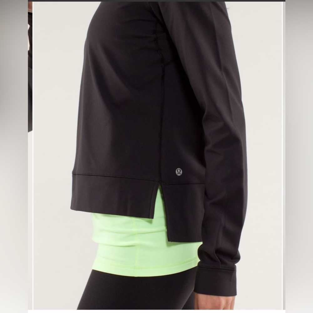 Lululemon Athletica Black Warm Up Crew - Picture 4 of 11